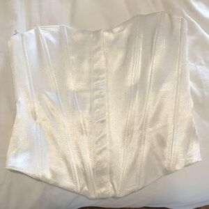 Zara strapless satin corset top. Size S. Like new condition